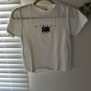 John Galt white sydney 1984 baby tee